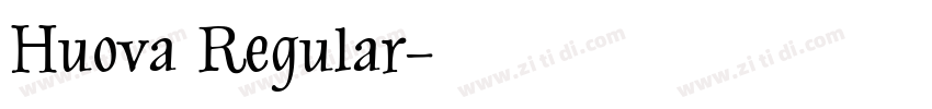Huova Regular字体转换